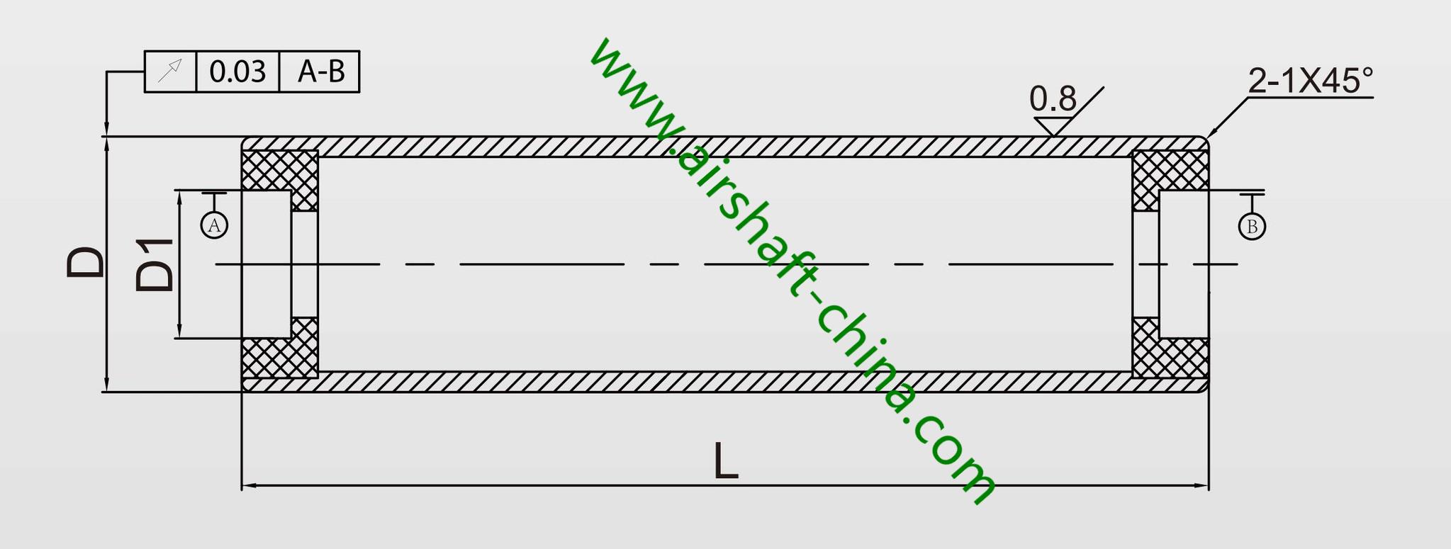 Aluminum Roller No shaft Type